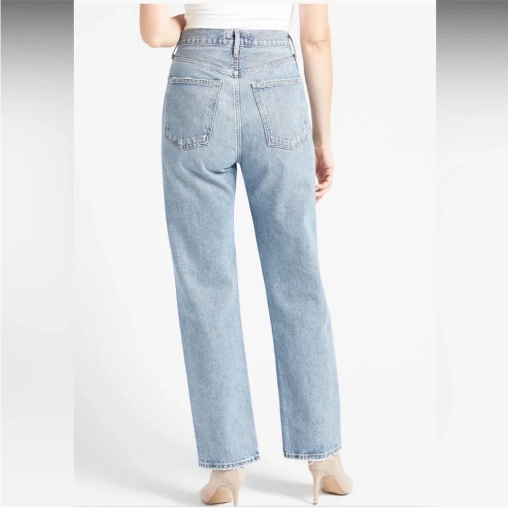 AGOLDE 90's Pinch Waist High Rise Straight in Backdrop Size 31